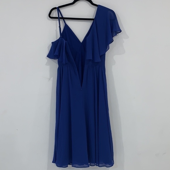 DRESS the Population Sapphire Claudia Ruffle Fit and Flat Midi Dress size XS - Picture 11 of 16